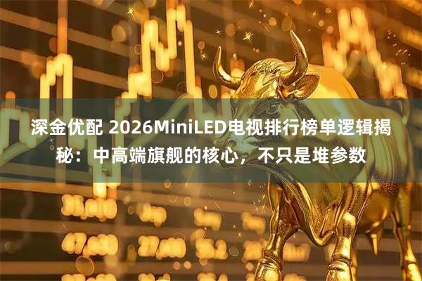 深金优配 2026MiniLED电视排行榜单逻辑揭秘：中高端旗舰的核心，不只是堆参数