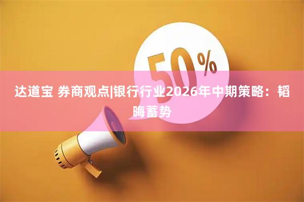 达道宝 券商观点|银行行业2026年中期策略：韬晦蓄势